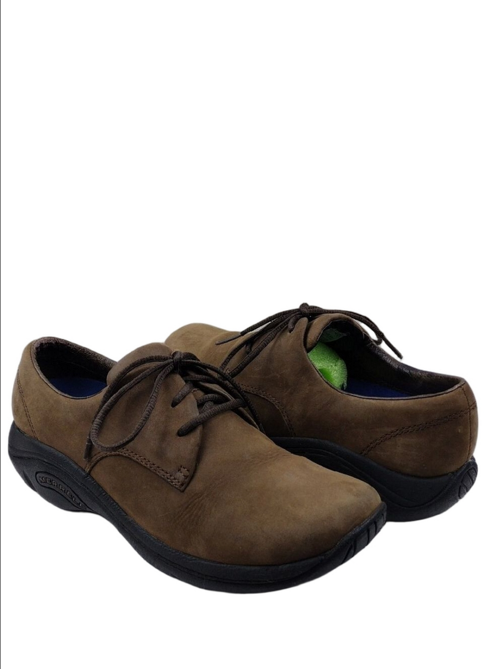 Merrell Jungle Chocolate Brown Suede Leather Upper Round Toe Lace Up Oxford Shoe